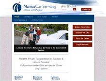 Tablet Screenshot of namascarservices.com